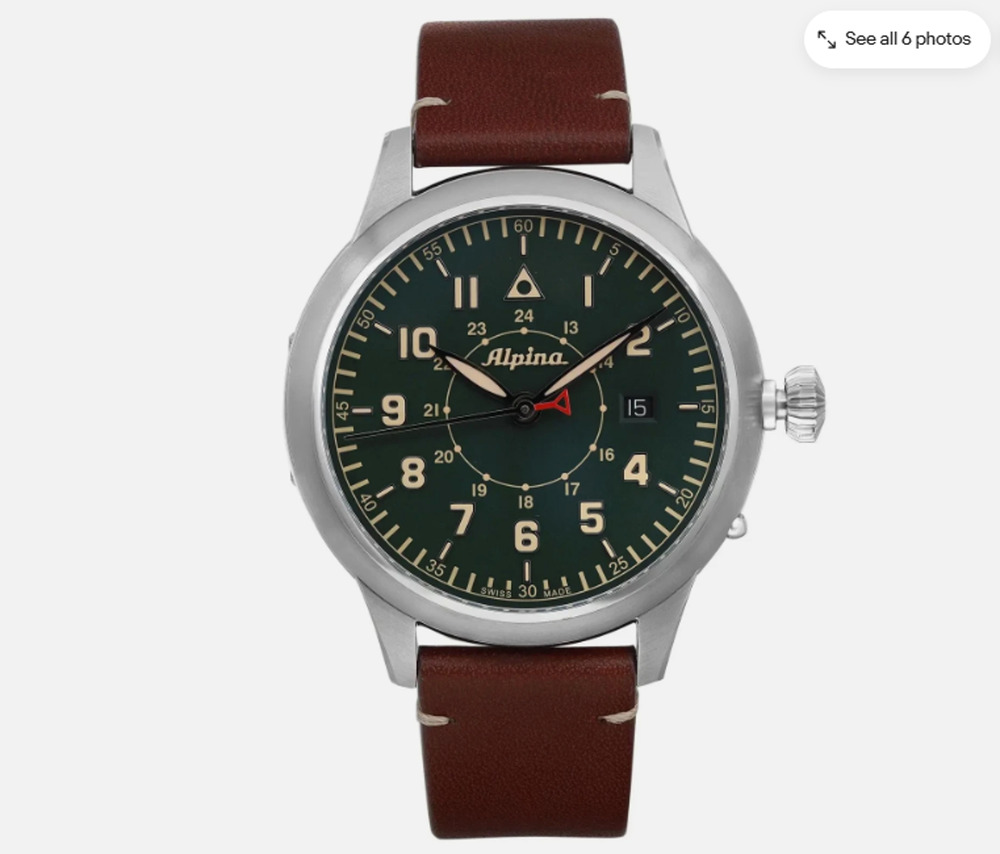 NEW RARE Alpina Startimer Pilot Heritage AL-525X4SH6 Automatic Swiss Men's Watch